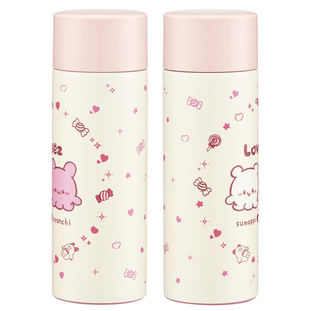 ステンレス マグ ボトル 350ml 超 軽量 コンパクト 水筒 ボトル 保温 保冷 skater SMBC4B スケーター らぶい~ず ラブイーズ すもっぴ ぴょんちー グッズ【ステンボトル ステンレスボトル ステンレスマグ 蓋付き 軽い】