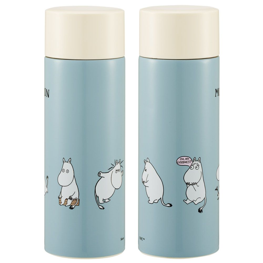 スケーター ステンレス マグ ボトル 350ml 超 軽量 コンパクト 水筒 ボトル 保温 保冷 skater SMBC4B ムーミン ユニークフェイス Moomin 女性【ステンボトル ステンレスボトル ステンレスマグ 蓋付き 軽い】