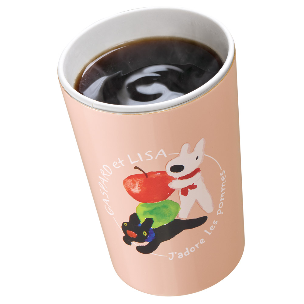 スケーター ステンレスタンブラー キャラクター コンビニ タンブラー ステンレス 400ml 保温 skater STCV2 リサとガスパール リンゴ リサガス 男の子 女の子