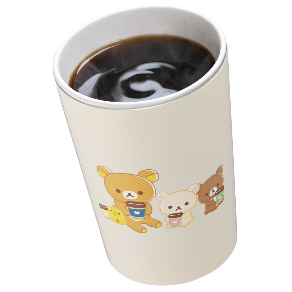 スケーター ステンレスタンブラー キャラクター コンビニ タンブラー ステンレス 400ml 保温 skater STCV2 リラックマ Rilakkuma 女の子 女性 レディース【おしゃれ かわいい マグカップ コーヒーマグ コップ】