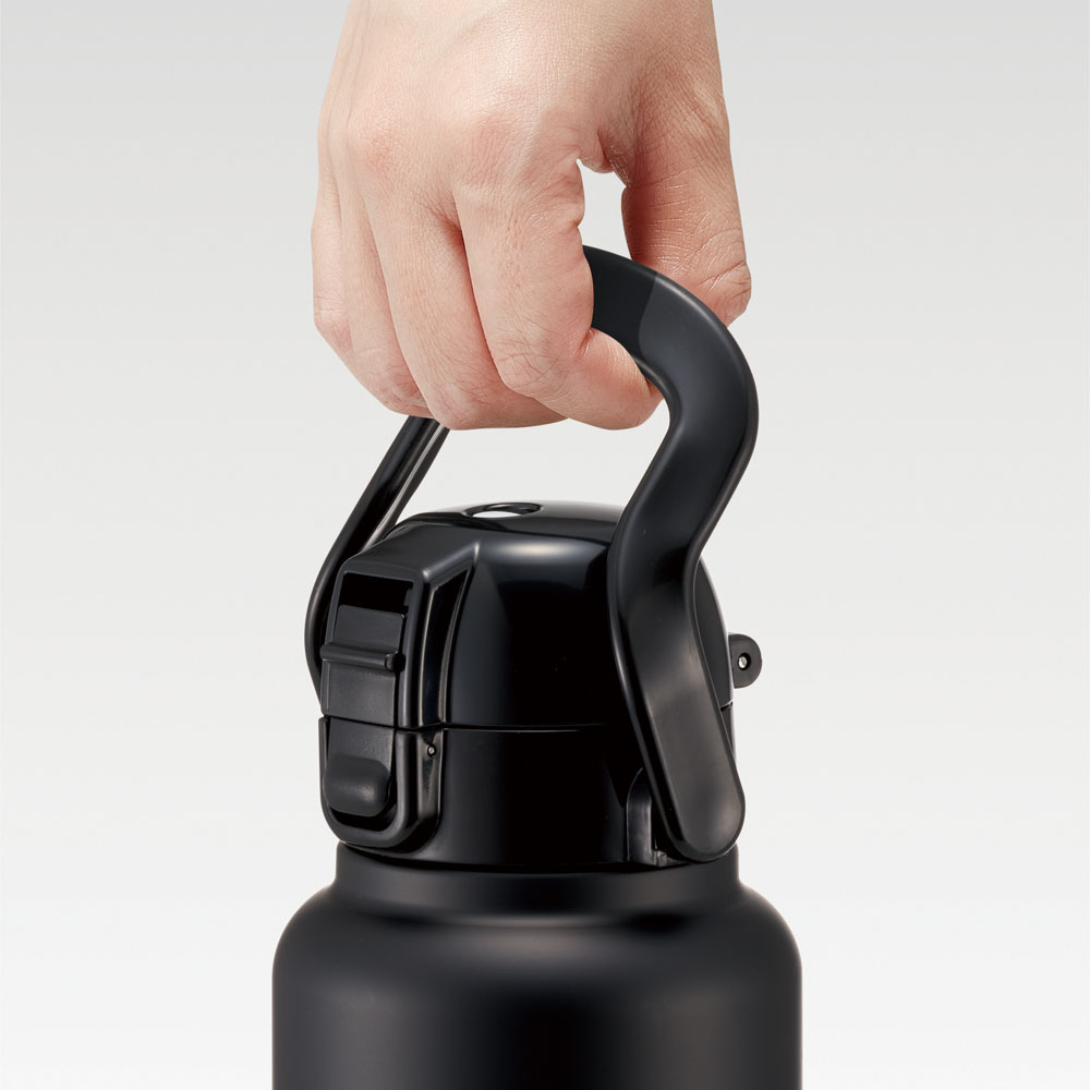 ハンドル付ワンプッシュダイレクトボトル 1000ml ブラック/STD10H_4973307596735
