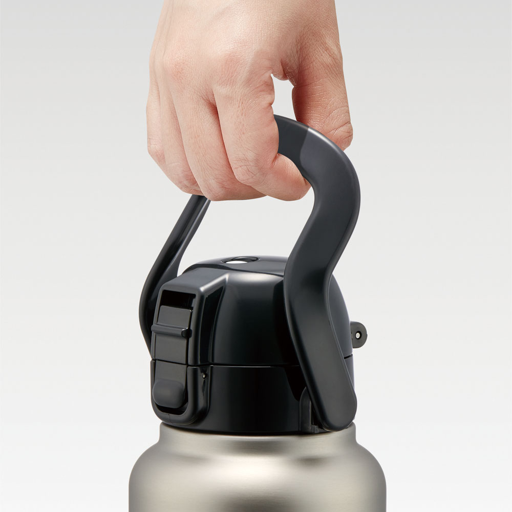 ハンドル付ワンプッシュダイレクトボトル 1200ml シルバー/STD12H_4973307596797