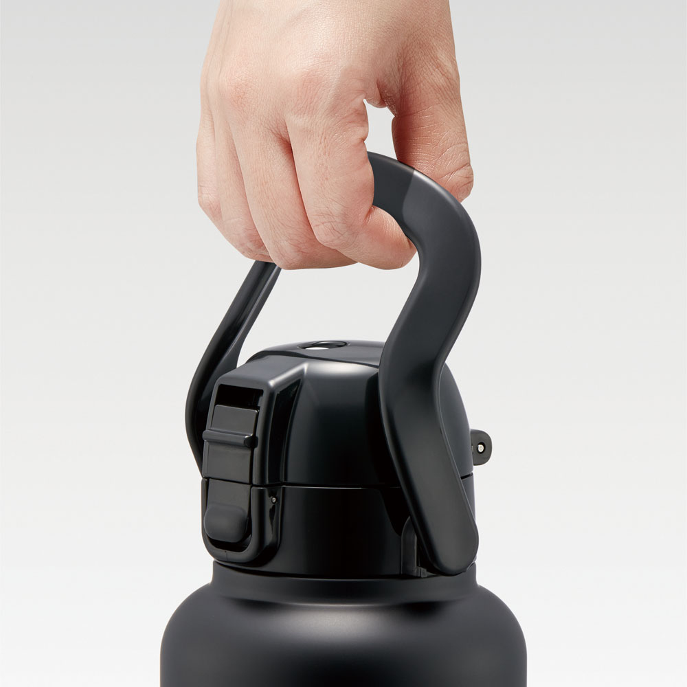 ハンドル付ワンプッシュダイレクトボトル 1500ml ブラック/STD15H_4973307596803
