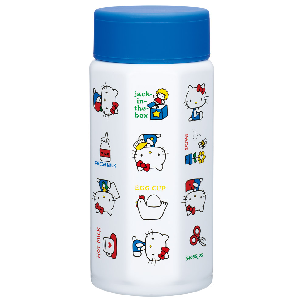 スケーター 八角形 ステンレス マグボトル 水筒 350ml 保冷 保温 直飲み 大人 キャラクター skater STO4 キティ ハローキティ キティちゃん サンリオ 女の子【ステンレスボトル マグ ボトル 350 ミニ かわいい】