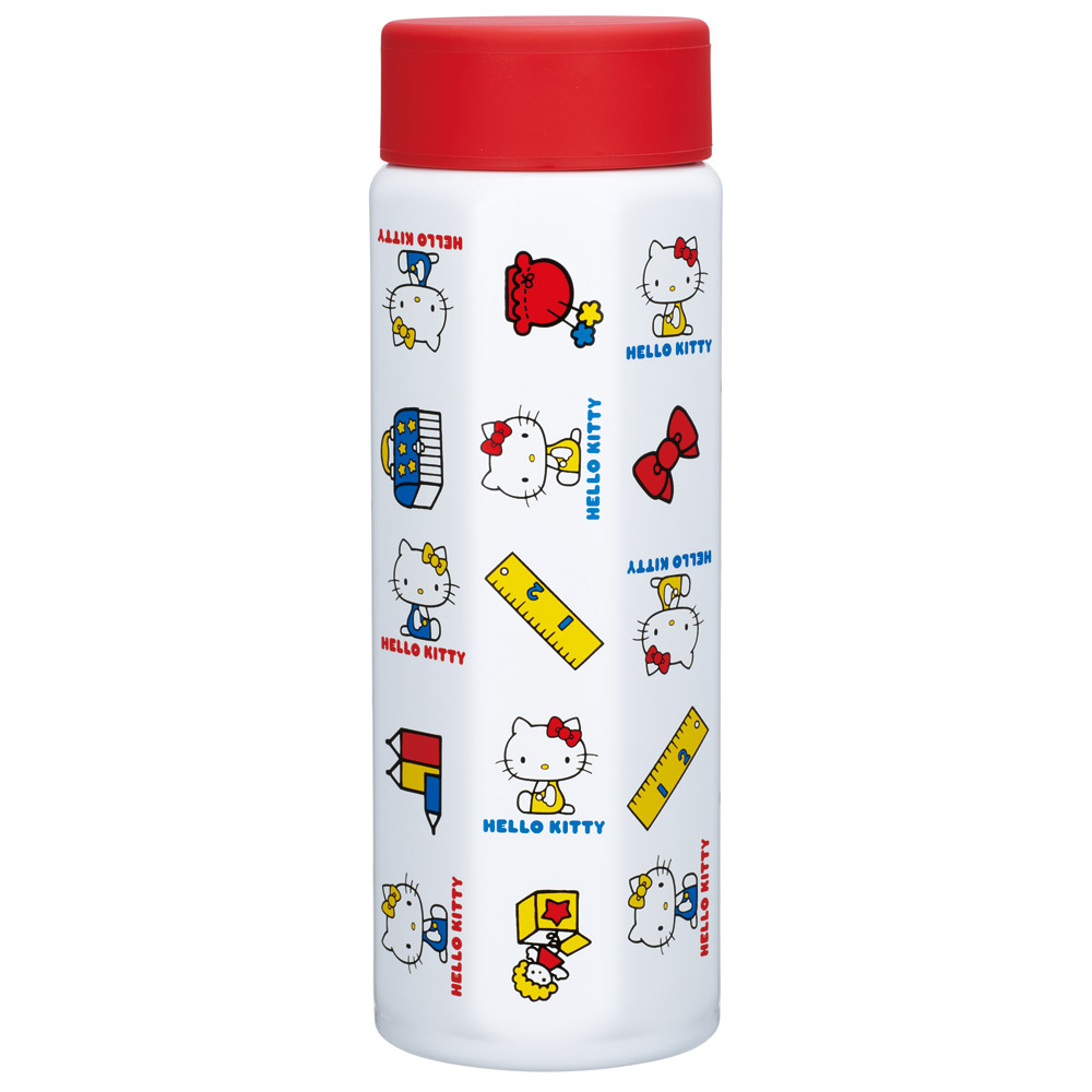スケーター 水筒 500ml ステンレス 保冷 保温 直飲み 八角形 マグボトル 大人 キャラクター skater STO5 キティ ハローキティ キティちゃん サンリオ 女の子【ステンレスボトル マグ ボトル 500 子供 かわいい】