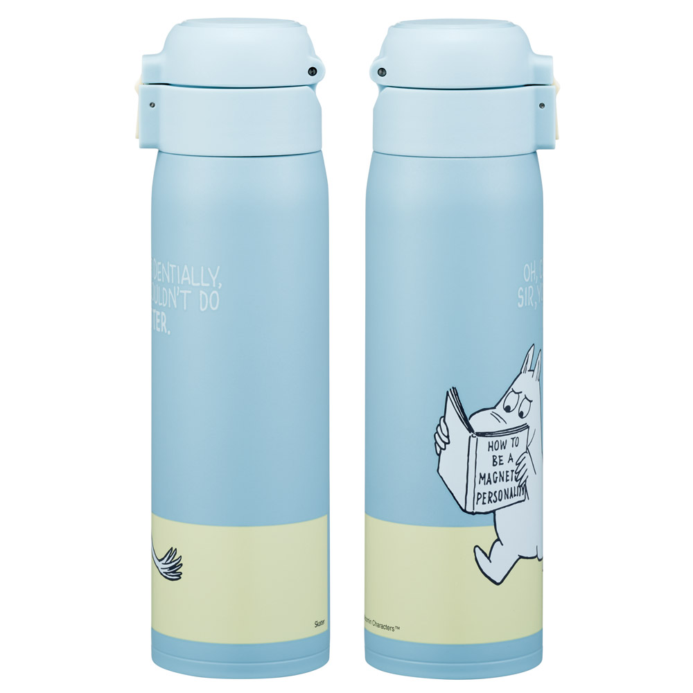 水筒 480ml ワンタッチ ステンレス 子供 キッズ 直飲み キャラクター 保冷 保温 スケーター skater STOT5 ムーミン Moomin リトルミイ 女性 レディース