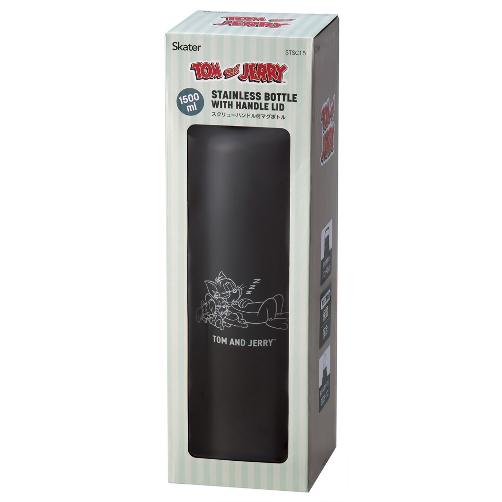 ステンレス マグボトル 水筒 1.5l 1500ml 保温 保冷 skater 1.5リットル 1.5 直飲み スケーター STSC15 トム&ジェリー トムとジェリー 男の子 女の子