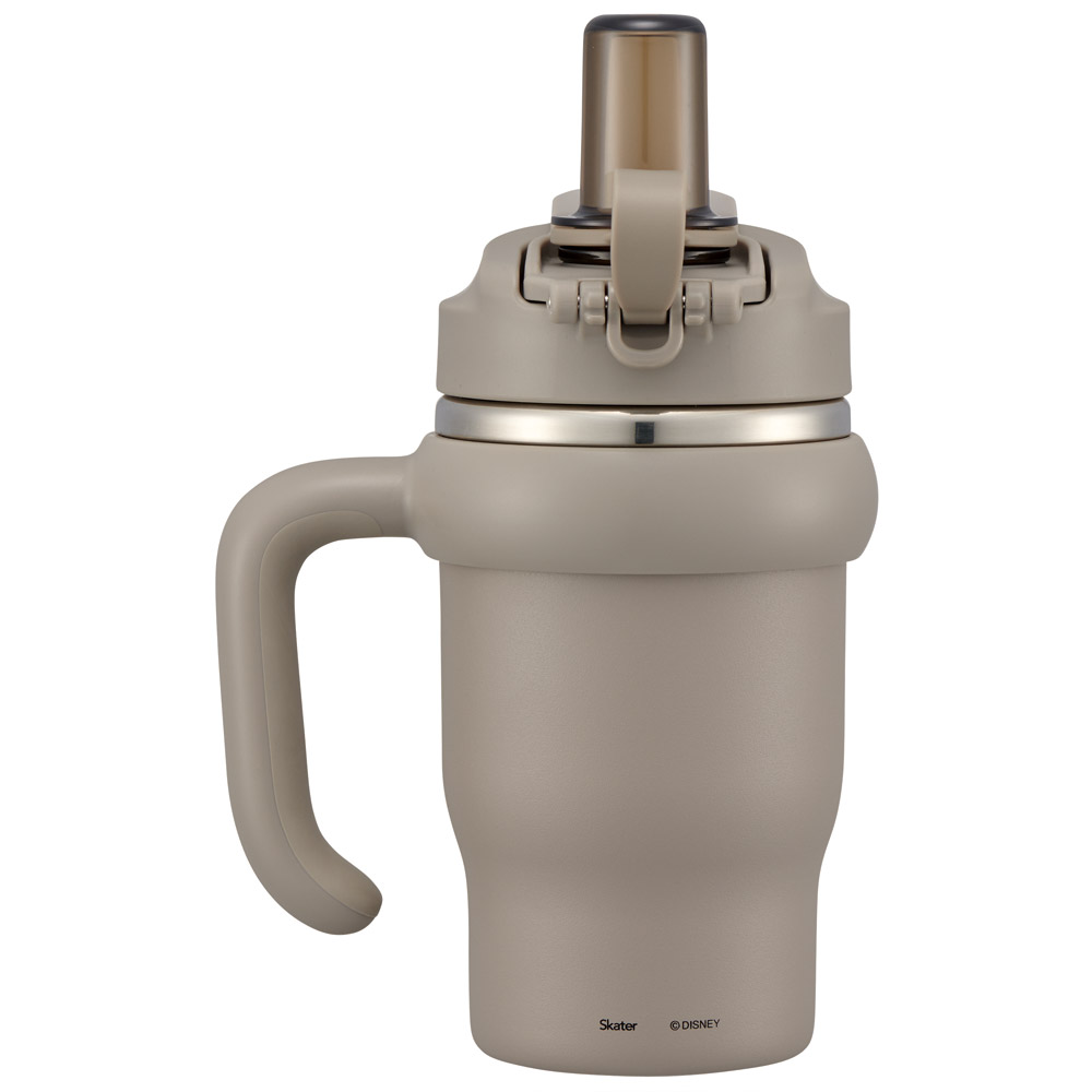 スケーター ハンドル付 タンブラー 570ml ストロー ステンレス ボトル 保温 保冷 直飲み 2WAY skater STSTB6 ミッキーマウス ミッキー Mickey 男の子 女の子【子供 キッズ 大人 真空二重構造 持ち手付き】