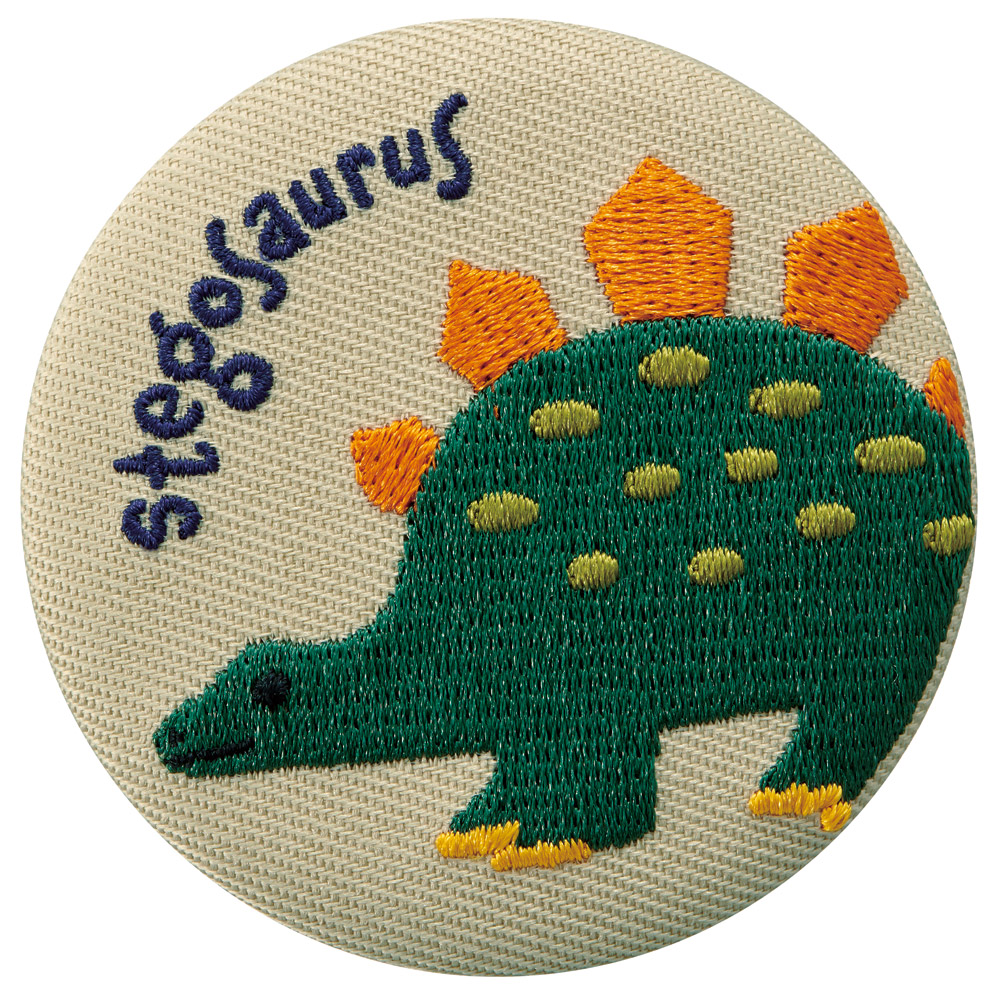 スケーター 刺繍缶バッジ 8個入り キャラクター 刺繍 缶バッジ 全8種類 カンバッジ ZSCB56 skater ディノサウルス 恐竜 ダイナソー 男の子 男子【おしゃれ かわいい キッズ 子供 目印 ポイント】