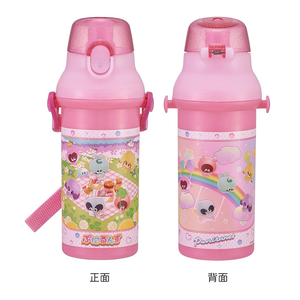 子供用 直飲み プラスチック 水筒 480ml ぷにるんず/PSB5SANAG_4973307704666