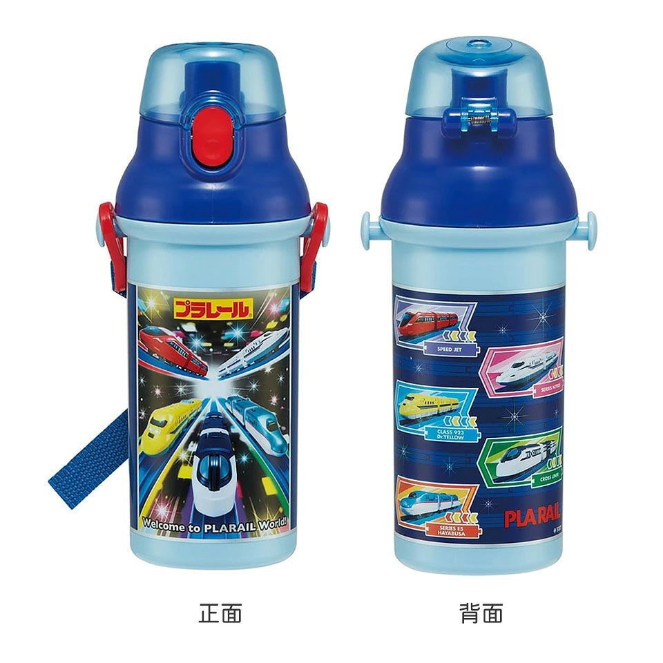 子供用 直飲み プラスチック 水筒 480ml プラレール２３／PSB5SANAG_4973307622755