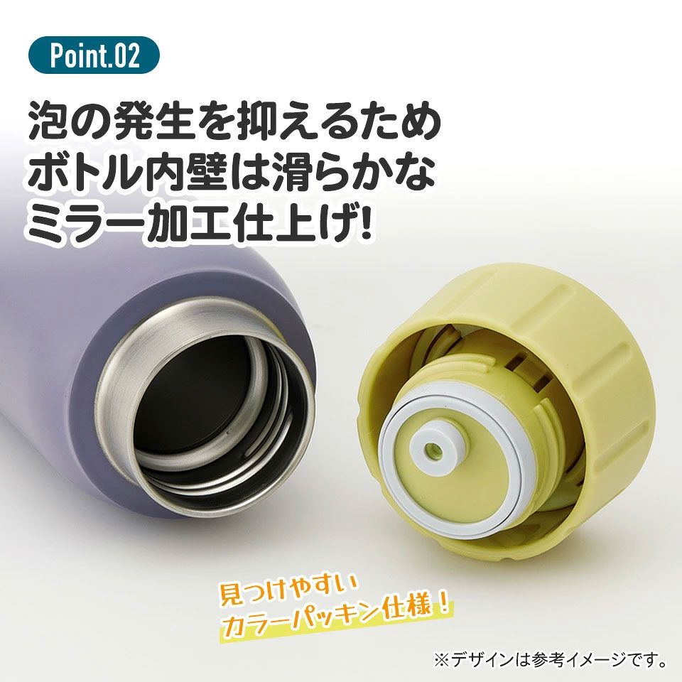 【送料無料】炭酸 飲料 対応 真空 ステンレス ボトル 水筒 500ml 直飲み 保冷専用 スケーター skater STSL5 ポケットモンスター ポケモン ピカチュウ フェイス 23年