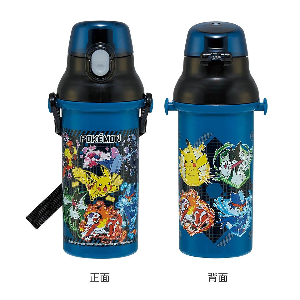 【送料無料】子供用 直飲み プラスチック 水筒 480ml ポケットモンスター25/PSB5SANAG_4973307696350