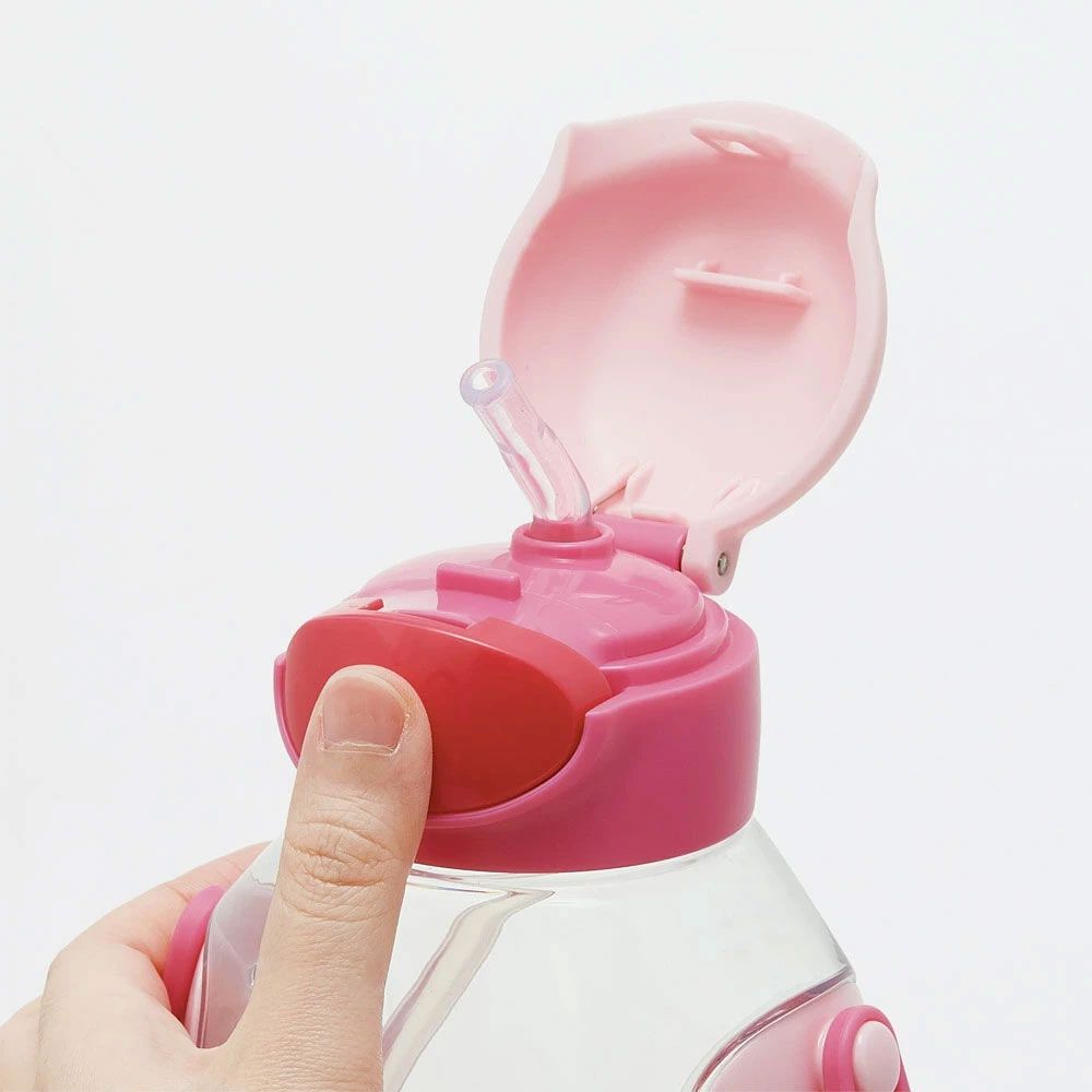 【送料無料】ワンプッシュ式ストロー水筒 プラスチック製 530ml キミとアイドルプリキュア/PDSH6DX_4973307707032