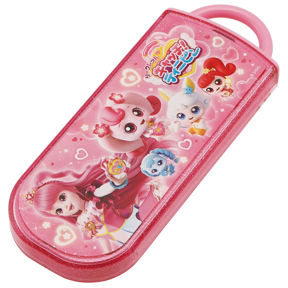 スケーター 箸 スプーン フォーク セット 子供 お弁当 カトラリーセット skater TACC2 ティニピン シークレット キャッチ!ティニピン グッズ【キャラクター トリオセット 食洗機 対応 スプーンセット】
