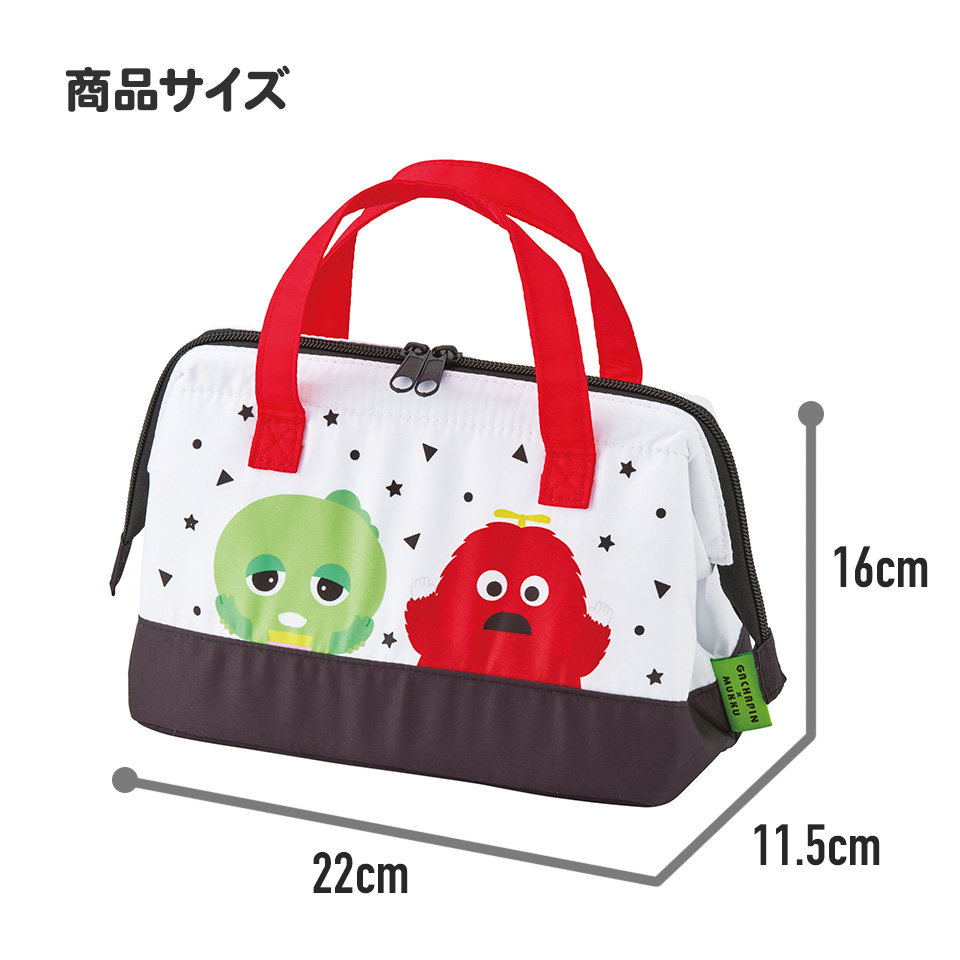 がま口型ランチバッグ ガチャピン&ムック/KGA1_4973307686184