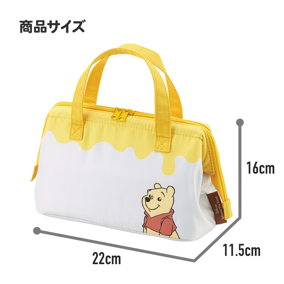 がま口型ランチバッグ くまのプーさん ファニーフェイス/KGA1_4973307687341