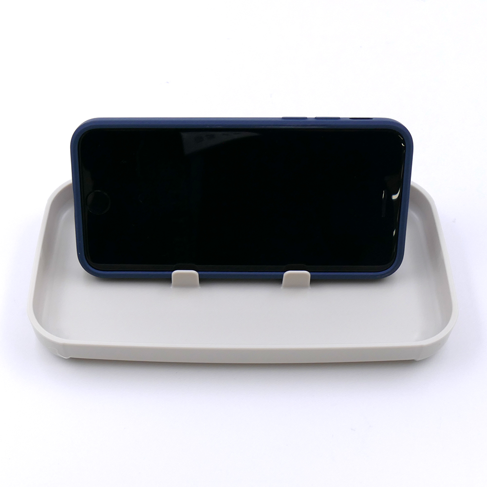 スケーター 弁当箱 スマホスタンド付き 600ml 1段 箸付き 仕切り 食洗機 レンジ 対応 日本製 skater PLB6SSH ベージュ 色 無地