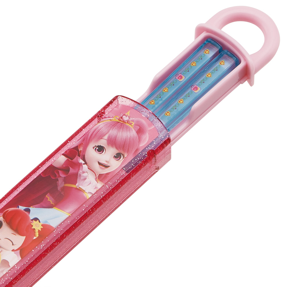 スケーター お箸セット 食洗機対応 箸入れ お弁当 箸 skater 子供 箸ケース ABS2AM ティニピン シークレット キャッチ!ティニピン グッズ【カトラリーセット カトラリーケース 蓋付き おはしセット】