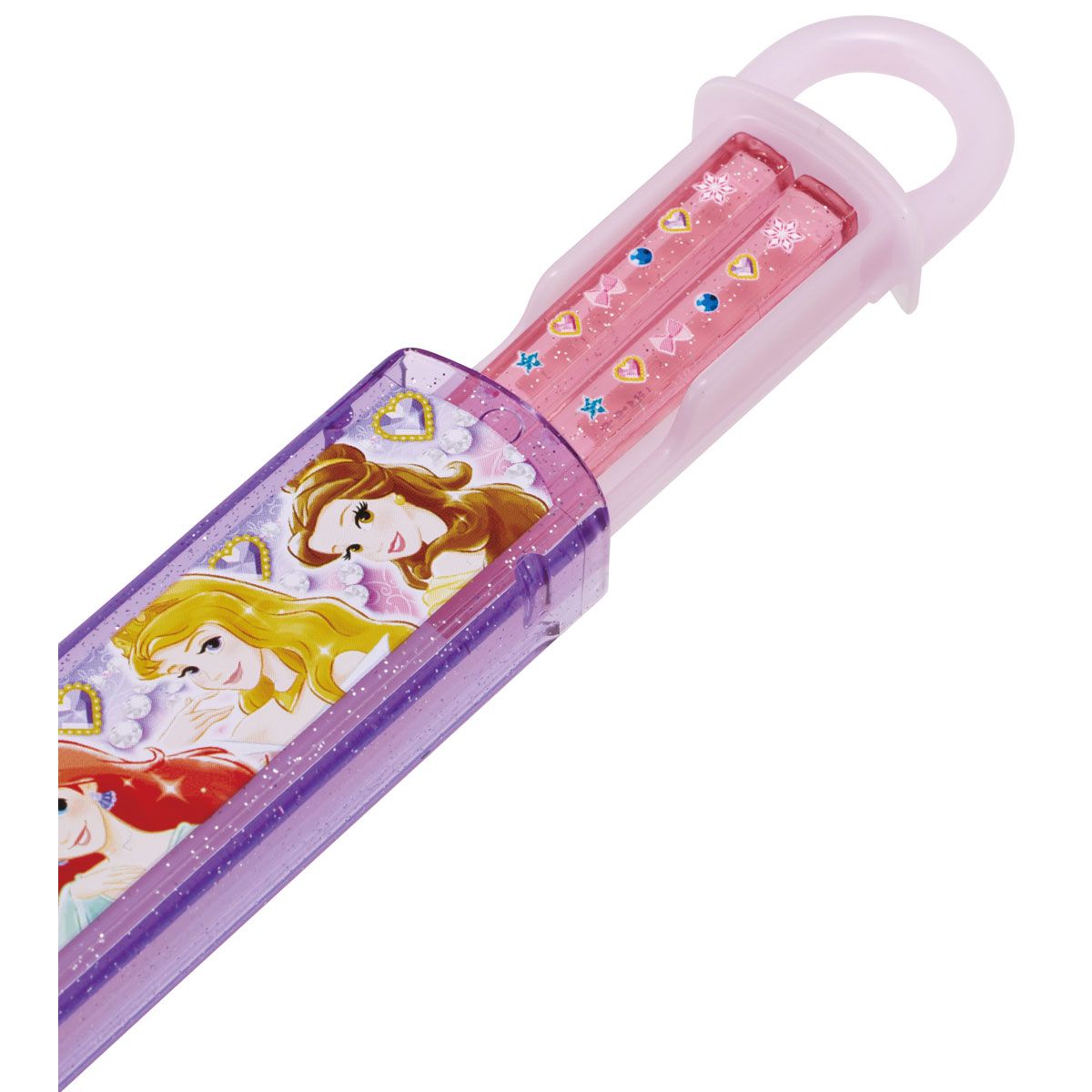スケーター お箸セット 食洗機対応 箸入れ お弁当 箸 skater 子供 箸ケース ABS2AM ディズニー プリンセス 27年 女の子 女子【カトラリーセット カトラリーケース 蓋付き おはしセット】