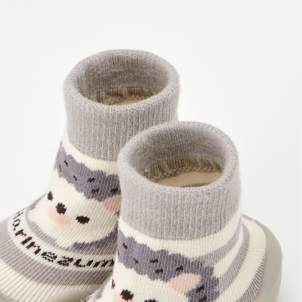 ソックス シューズ XS 11.3cm ベビー ファースト シューズ 靴 赤ちゃん BSSHL1 スケーター skater ハリネズミ はりねずみ 動物 かわいい【キャラクター 靴下 くつ クツ ファーストシューズ 室内履き ベビーシューズ 子供】