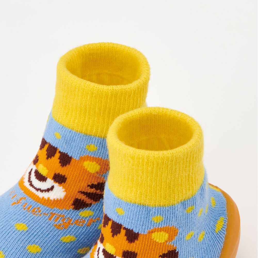 ソックス シューズ XS 11.3cm ベビー ファースト シューズ 靴 赤ちゃん BSSHL1 スケーター skater トラ とら チアフル タイガー 動物 男の子 男子【キャラクター 靴下 くつ クツ ファーストシューズ 室内履き ベビーシューズ 子供】