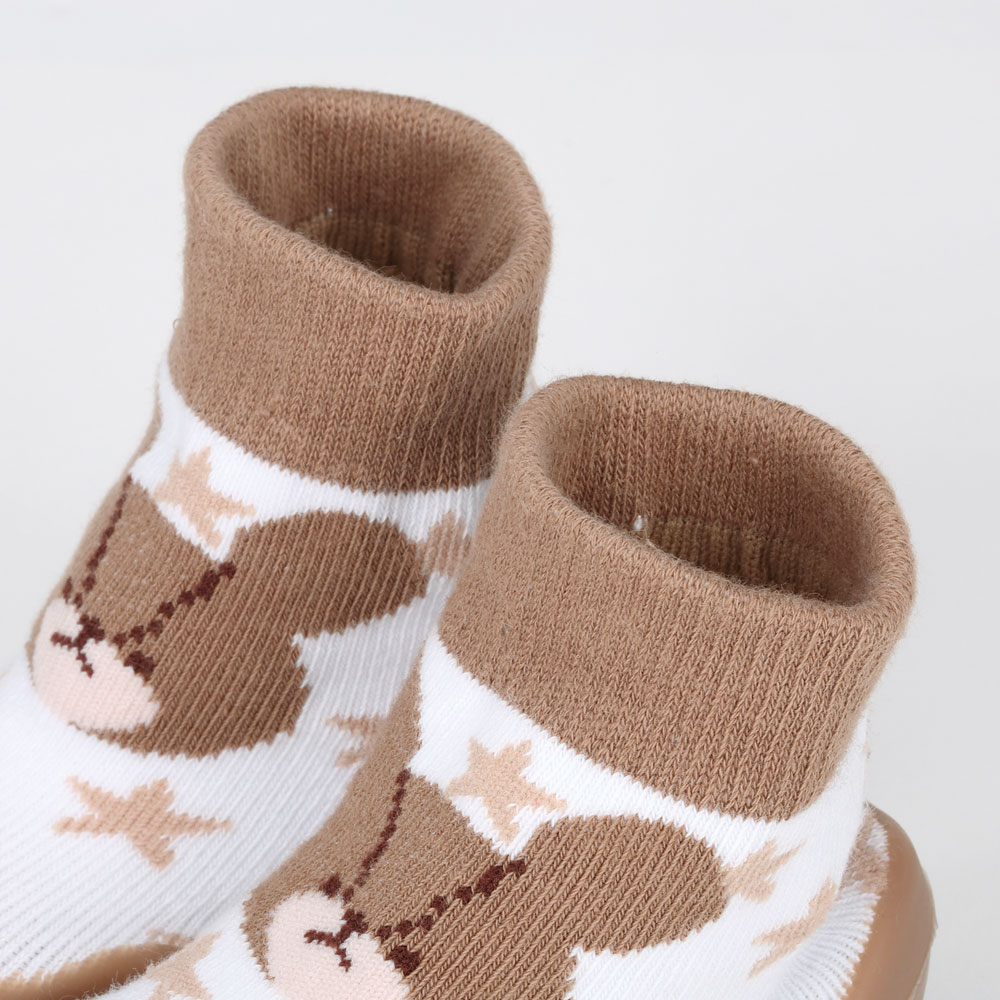 ソックス シューズ XS 11.3cm ベビー ファースト シューズ 靴 赤ちゃん BSSHL1 スケーター skater くまのがっこう ムードココア クマの学校 男の子 女の子 女子【キャラクター 靴下 くつ クツ ファーストシューズ 室内履き ベビーシューズ 子供】