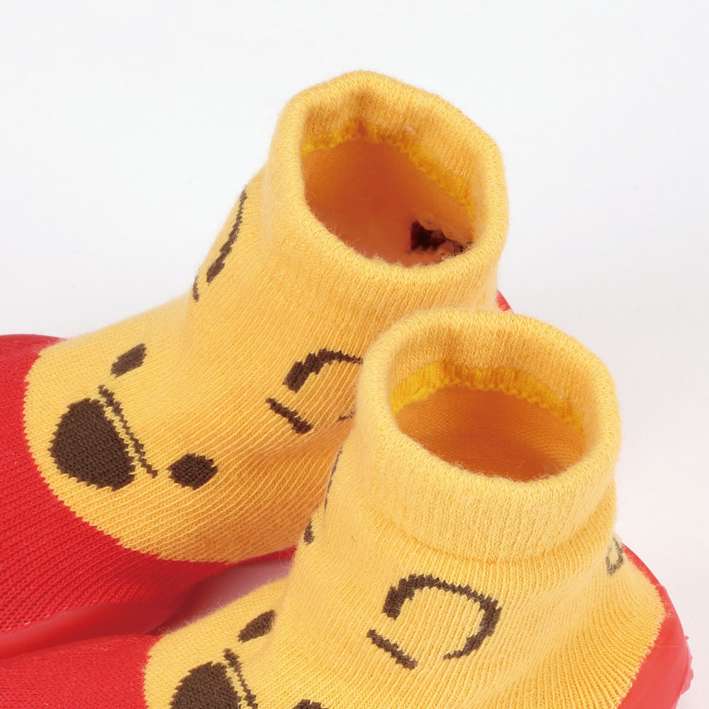 ソックス シューズ XS 11.3cm ベビー ファースト シューズ 靴 赤ちゃん BSSHL1 スケーター skater くまのプーさん プーさん Pooh 男の子 女の子【キャラクター 靴下 くつ クツ ファーストシューズ 室内履き ベビーシューズ 子供】