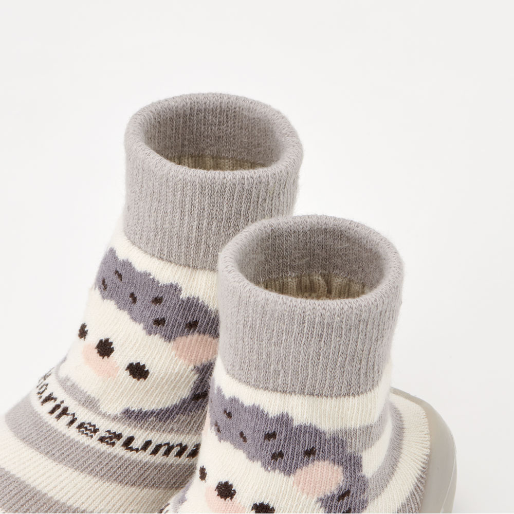 ソックス シューズ S 11.9cm ベビー ファースト シューズ 靴 赤ちゃん BSSHL2 スケーター skater ハリネズミ はりねずみ 動物 かわいい【キャラクター 靴下 くつ クツ ファーストシューズ 室内履き ベビーシューズ 子供】