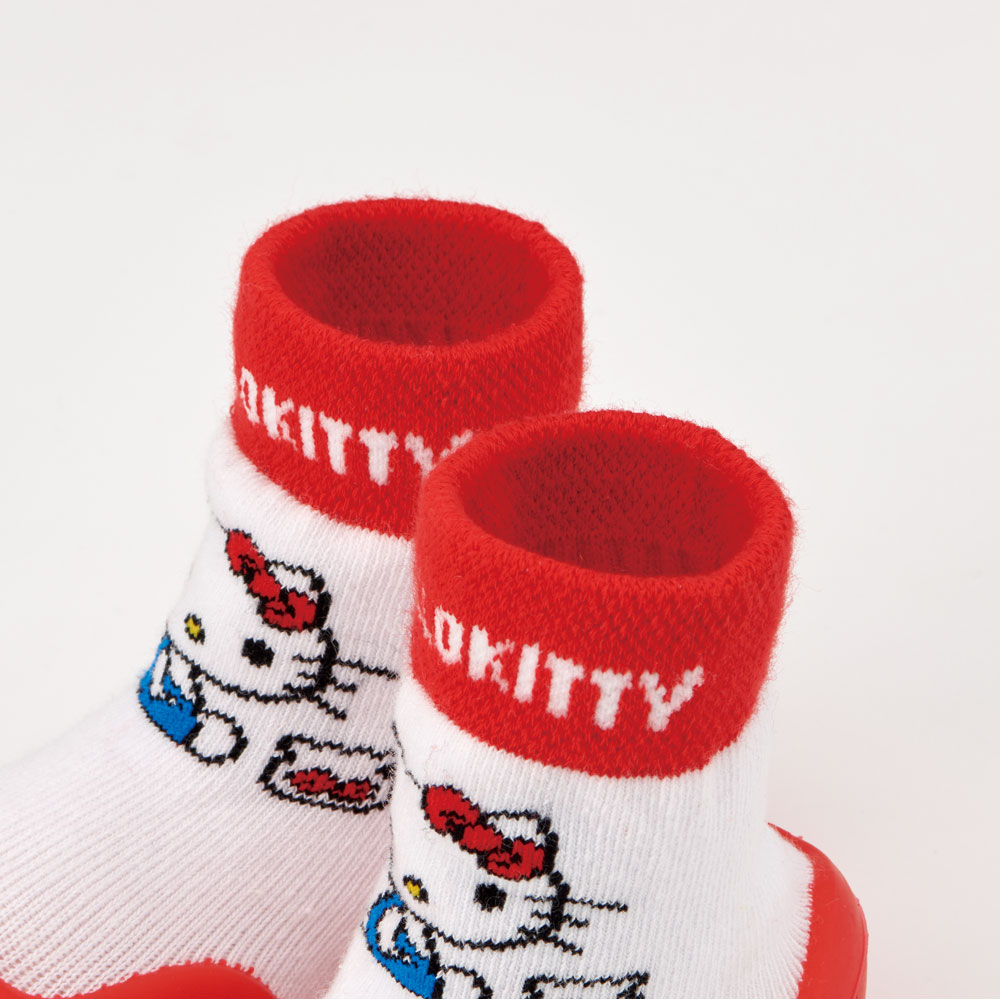 ソックス シューズ S 11.9cm ベビー ファースト シューズ 靴 赤ちゃん BSSHL2 スケーター skater キティ ハローキティ キティちゃん 女の子【キャラクター 靴下 くつ クツ ファーストシューズ 室内履き ベビーシューズ 子供】