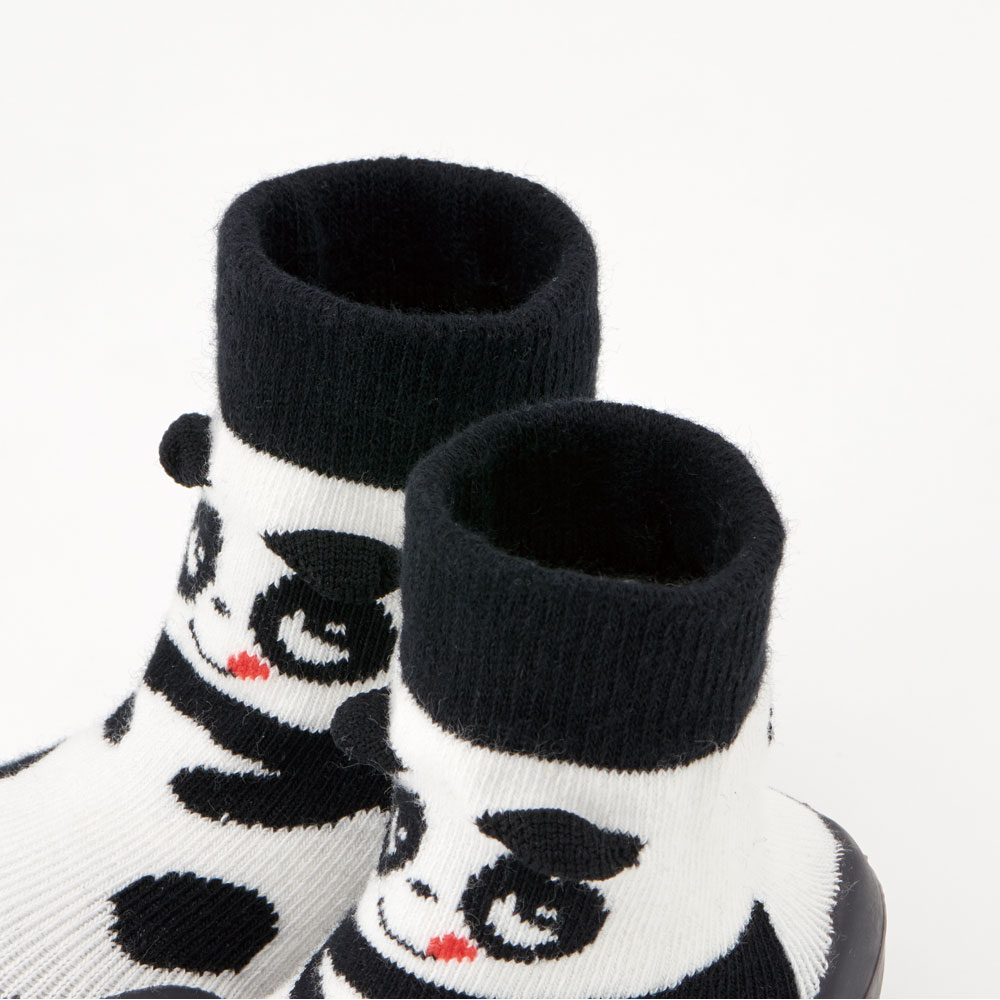 ソックス シューズ M 12.6cm ベビー ファースト シューズ 靴 赤ちゃん BSSHL3 スケーター skater ごぱん ゴパン パンダ パンダ柄 ぱんだ 男の子 女の子【キャラクター 靴下 くつ クツ ファーストシューズ 室内履き ベビーシューズ 子供】