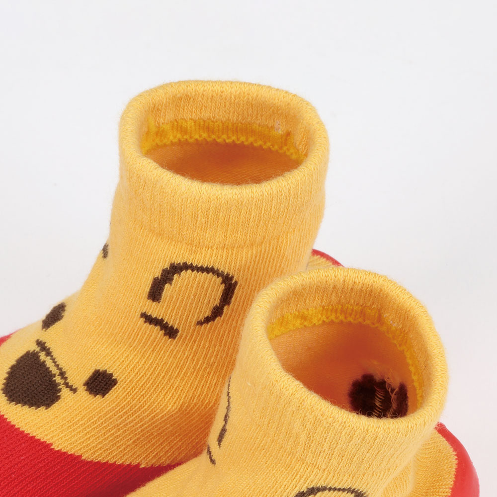 ソックス シューズ M 12.6cm ベビー ファースト シューズ 靴 赤ちゃん BSSHL3 スケーター skater くまのプーさん プーさん Pooh 男の子 女の子【キャラクター 靴下 くつ クツ ファーストシューズ 室内履き ベビーシューズ 子供】
