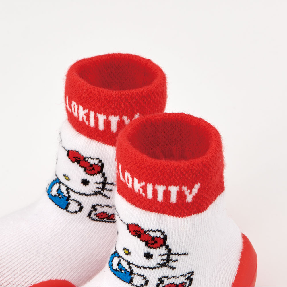 ソックス シューズ M 12.6cm ベビー ファースト シューズ 靴 赤ちゃん BSSHL3 スケーター skater キティ ハローキティ キティちゃん 女の子【キャラクター 靴下 くつ クツ ファーストシューズ 室内履き ベビーシューズ 子供】