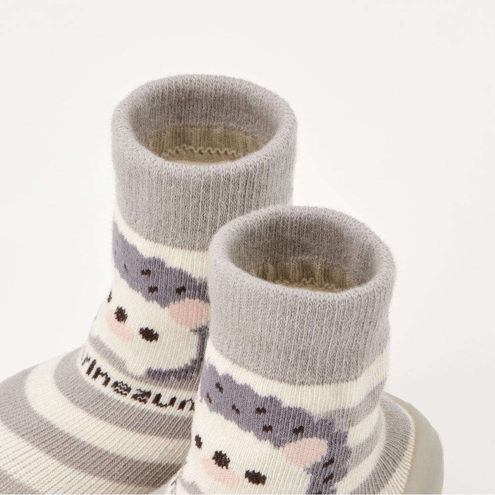 ソックス シューズ L 13.3cm ベビー ファースト シューズ 靴 赤ちゃん BSSHL4 スケーター skater ハリネズミ はりねずみ 動物 かわいい【キャラクター 靴下 くつ クツ ファーストシューズ 室内履き ベビーシューズ 子供】
