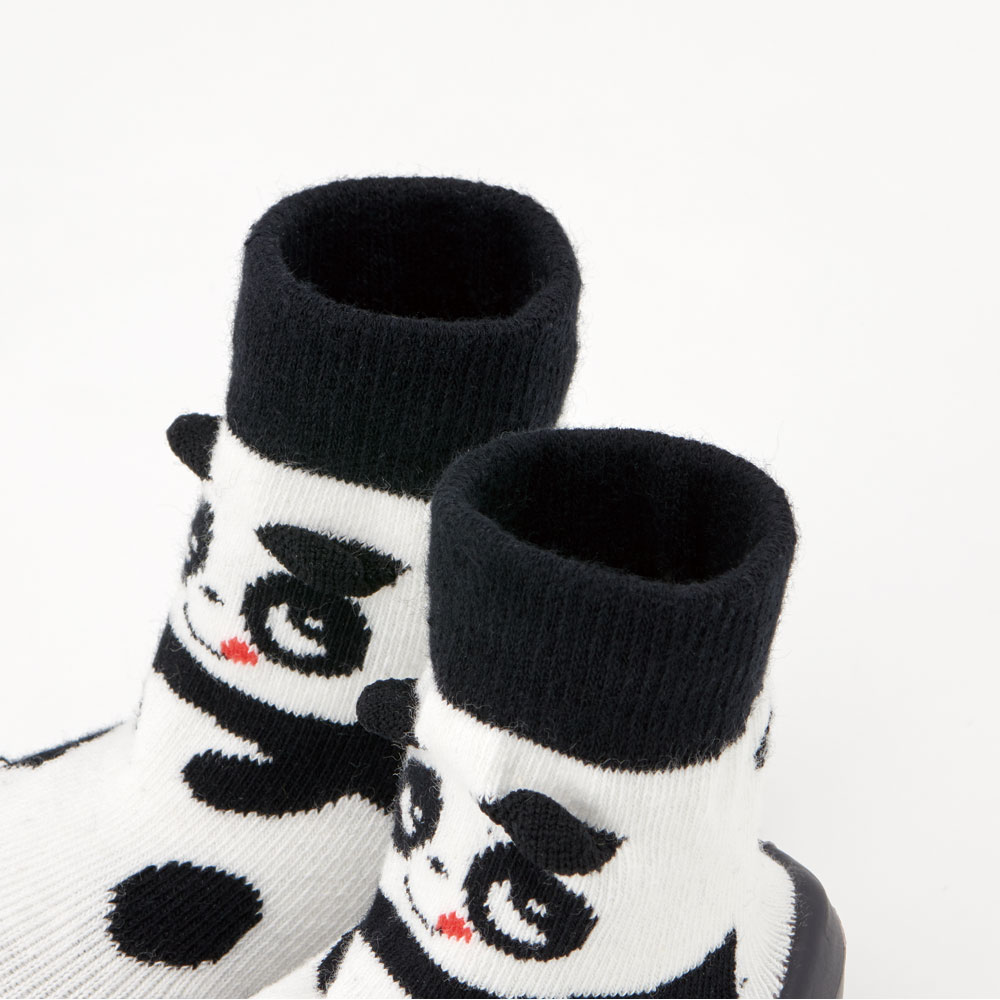 ソックス シューズ L 13.3cm ベビー ファースト シューズ 靴 赤ちゃん BSSHL4 スケーター skater ごぱん ゴパン パンダ パンダ柄 ぱんだ 男の子 女の子【キャラクター 靴下 くつ クツ ファーストシューズ 室内履き ベビーシューズ 子供】
