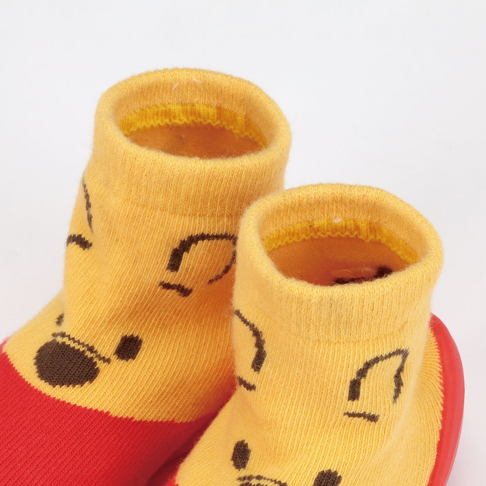 ソックス シューズ L 13.3cm ベビー ファースト シューズ 靴 赤ちゃん BSSHL4 スケーター skater くまのプーさん プーさん Pooh 男の子 女の子【キャラクター 靴下 くつ クツ ファーストシューズ 室内履き ベビーシューズ 子供】
