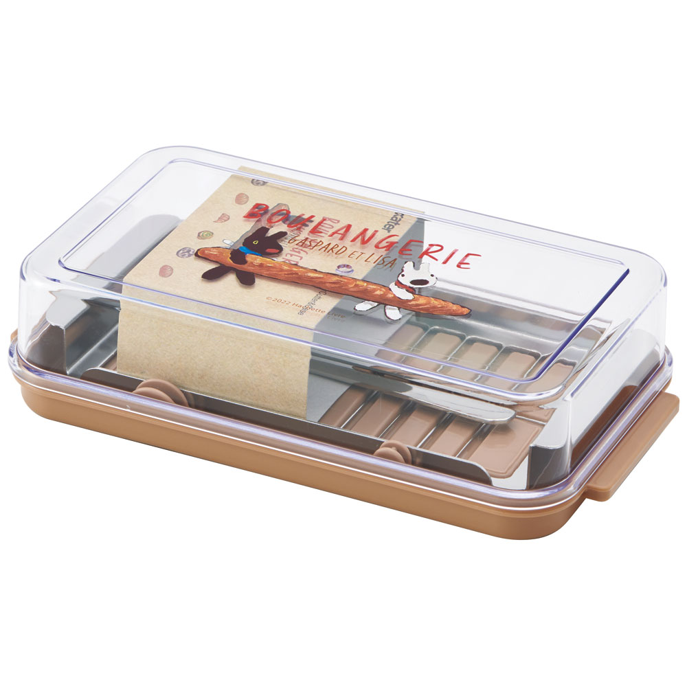 【送料無料】バターカッター&バターケース(バターナイフ付き) リサとガスパール/BTG2DXNN_4973307594434