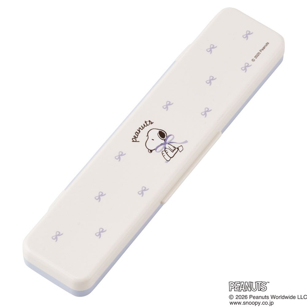 スケーター 箸 スプーンセット お弁当 カトラリーセット 日本製 食洗機対応 大人 skater CCS3SA ブルーリボン スヌーピー SNOOPY ピーナッツ【おはしセット お箸セット 子供 箸ケース 食洗機】