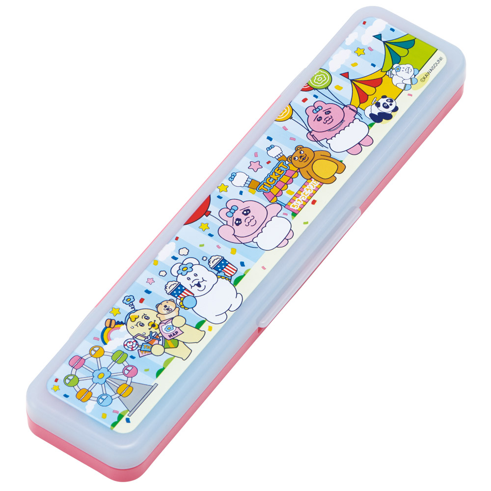 スケーター 箸 スプーンセット お弁当 カトラリーセット 日本製 食洗機対応 大人 skater CCS3SA おぱんちゅうさぎ おパンチュウサギ レトロ遊園地【おはしセット お箸セット 子供 箸ケース 食洗機】