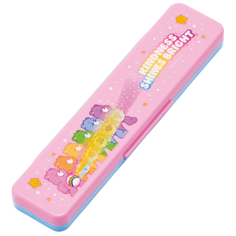 スケーター 箸 スプーンセット お弁当 カトラリーセット 日本製 食洗機対応 大人 skater CCS3SA Care Bears ケアベア スパークル くま カラフル キャラクター【おはしセット お箸セット 子供 箸ケース 食洗機】