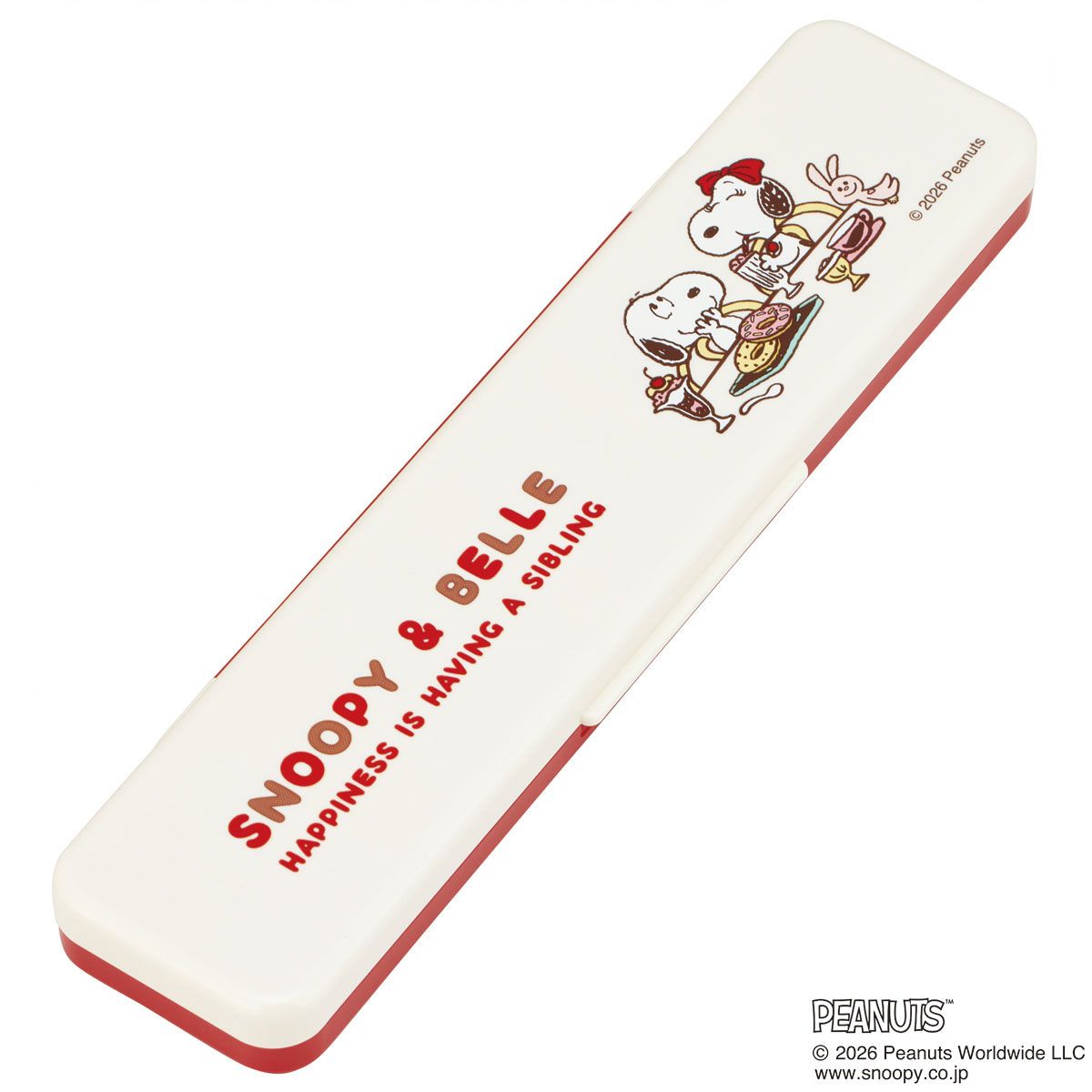 スケーター 箸 スプーンセット お弁当 カトラリーセット 日本製 食洗機対応 大人 skater CCS3SA スヌーピー ベル SNOOPY ピーナッツ 女性 レディース【おはしセット お箸セット 子供 箸ケース 食洗機】