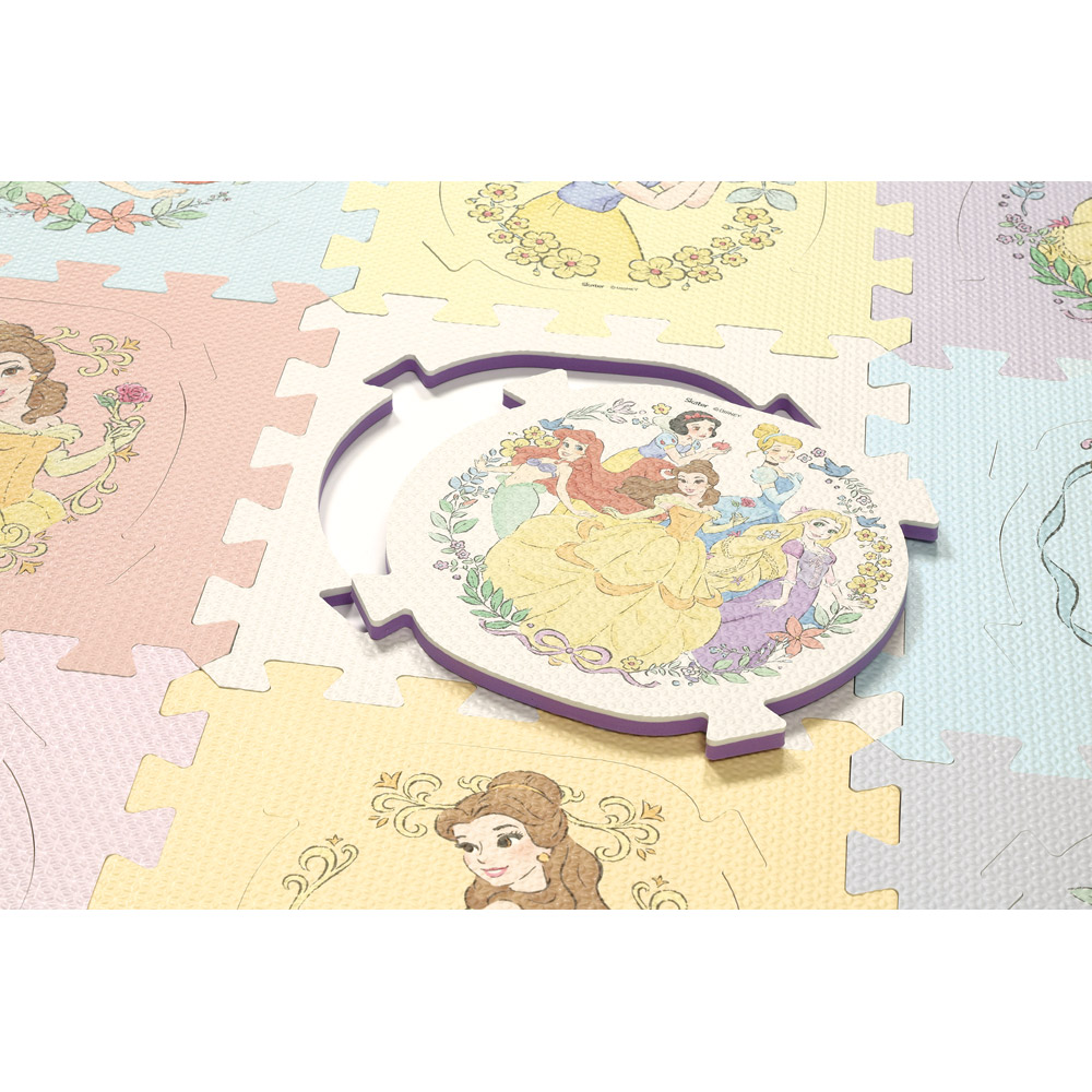 【送料無料】パズルマット キャラクター 床 汚れ 傷 キズ 防止 対策 子供 キッズ 可愛い スケーター skater IPZM1 ディズニー プリンセス 女の子 女子【マット 部屋 床 保護 衝撃 軽減】