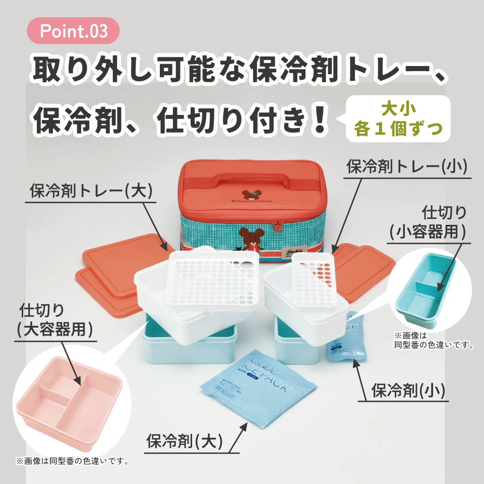 保冷バッグ付行楽ランチセット くまのがっこう／KCPC4_4973307627859／スケーター