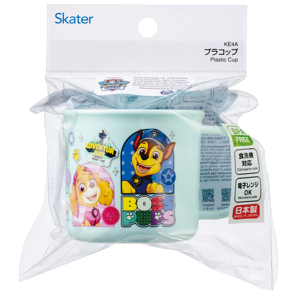 スケーター プラスチック コップ 幼稚園 200ml 子供 プラコップ 割れにくい 食洗機対応 skater KE4A パウ パトロール 26年 パウパト 男の子 男子 男児【キャラクター 子供用食器 子ども こども コップ 保育園】