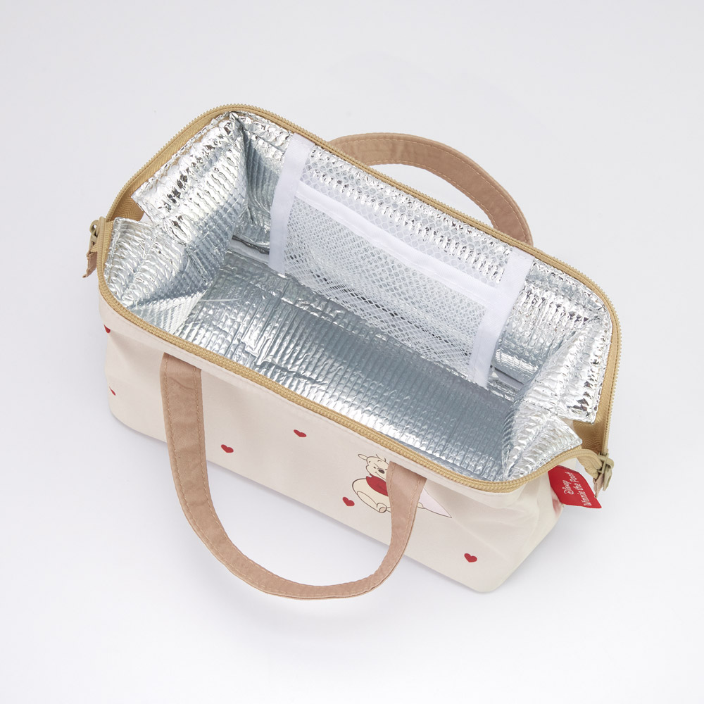【メール便対象品】 スケーター ランチバッグ お弁当 保冷バッグ 保温保冷 がま口 おしゃれ skater KGA1 くまのプーさん HUG&HEART POOH【ランチバック おしゃれ かわいい 保温バッグ 保冷バッグ キャラクター】