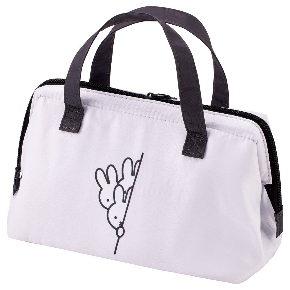 スケーター ランチバッグ お弁当 保冷バッグ 保温保冷 がま口 おしゃれ skater KGA1 ミッフィー のぞき見 Miffy うさこちゃん 女の子 女性【ランチバック おしゃれ かわいい 保温バッグ 保冷バッグ キャラクター】