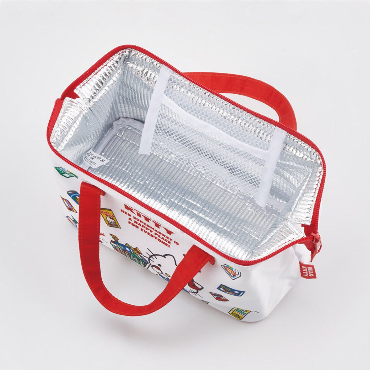 スケーター ランチバッグ お弁当 保冷バッグ 保温保冷 がま口 おしゃれ skater KGA1 ハローキティ キティちゃん サンリオ スーパーマーケット【ランチバック おしゃれ かわいい 保温バッグ 保冷バッグ キャラクター】