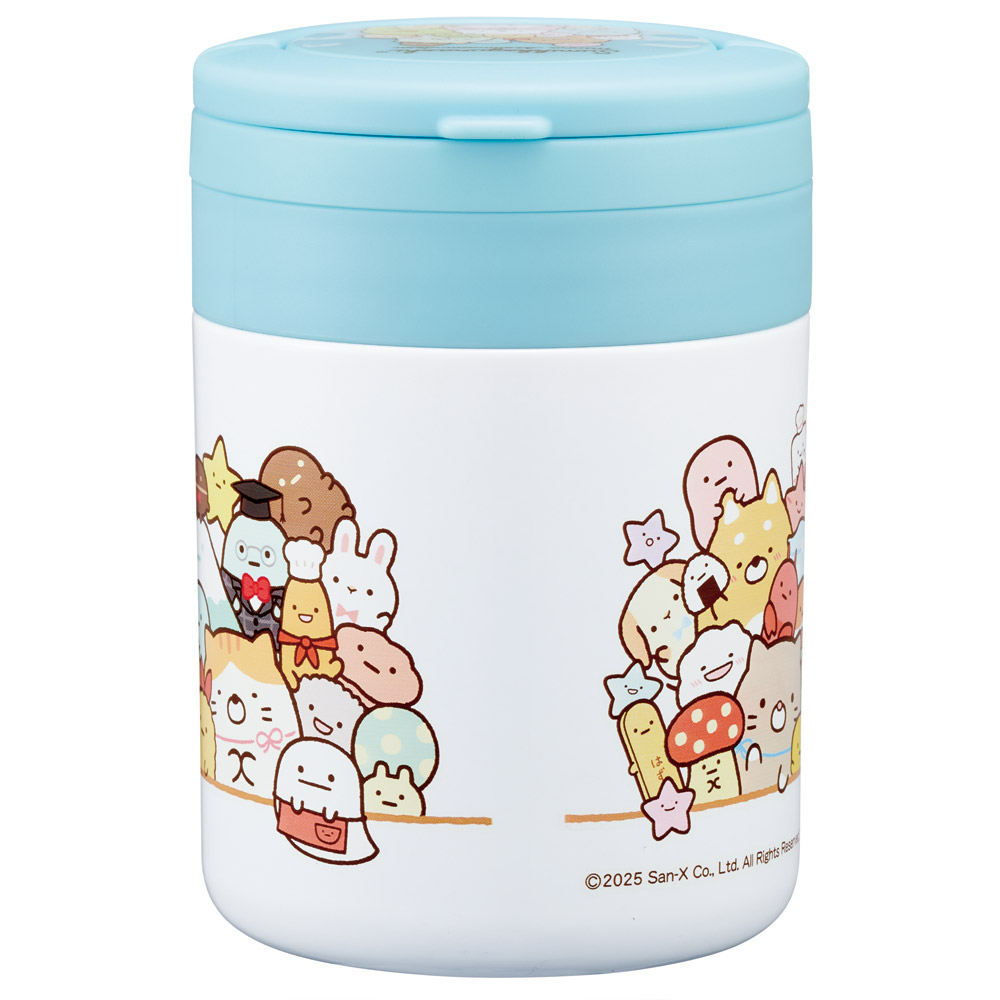 スケーター デリカポット 300ml 保温 保冷 スープジャー ハンドル付き 可愛い キャラクター skater LJFO3 すみっコぐらし すみっこ ぐらし 女の子 女子【フードジャー スープ 持ち運び お弁当 ステンレス】