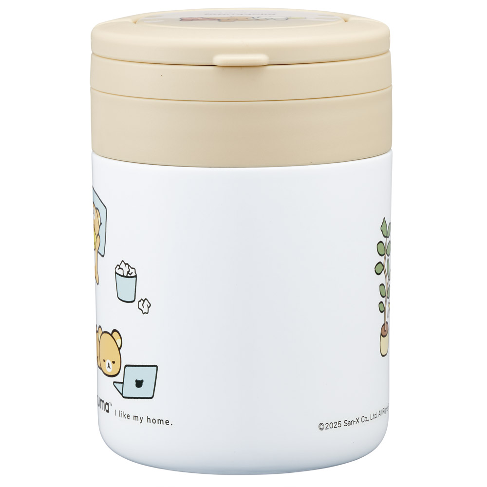 スケーター デリカポット 300ml 保温 保冷 スープジャー ハンドル付き 可愛い キャラクター skater LJFO3 リラックマ Rilakkuma 女の子 女性 レディース【フードジャー スープ 持ち運び お弁当 ステンレス】