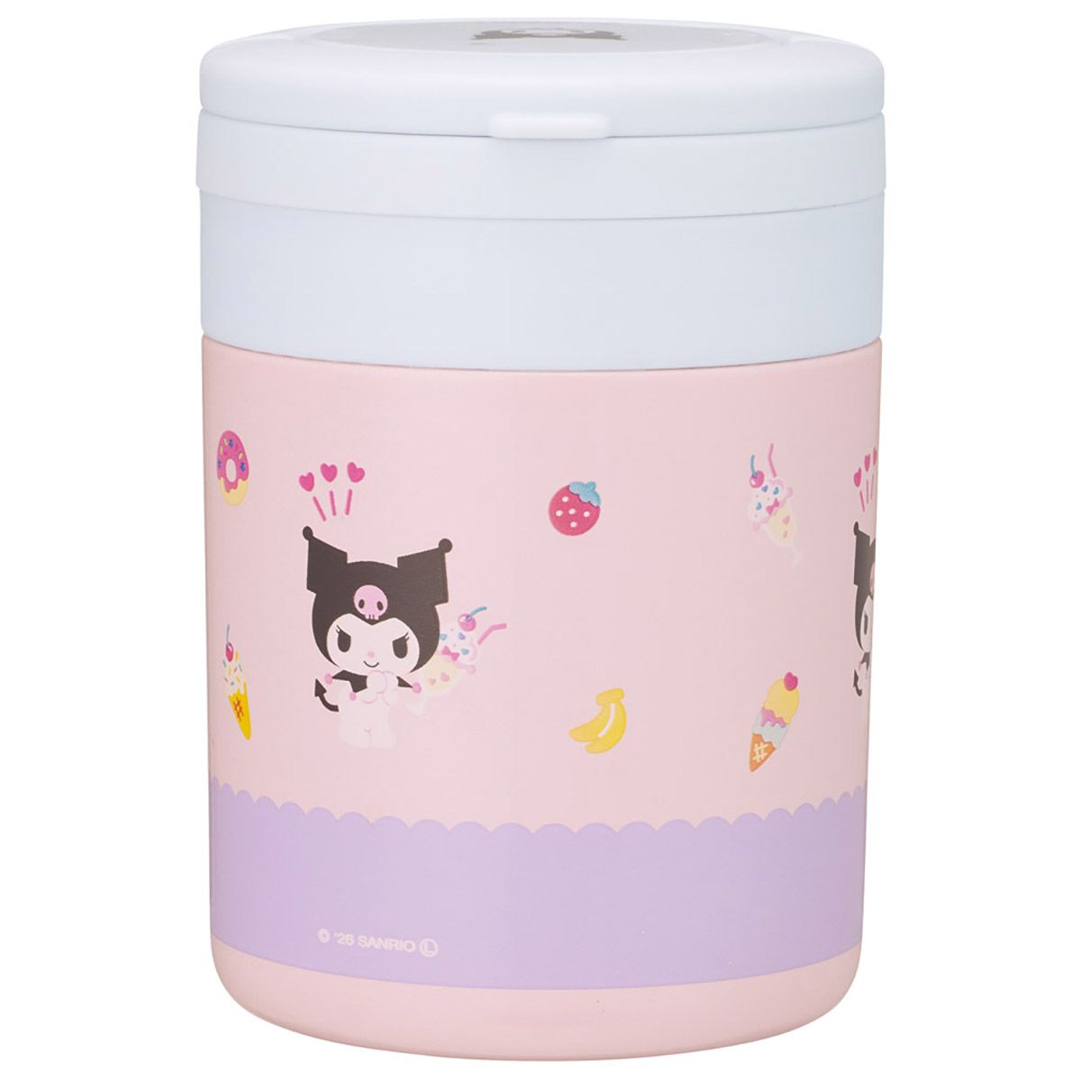 スケーター デリカポット 300ml 保温 保冷 スープジャー ハンドル付き 可愛い キャラクター skater LJFO3 クロミ クロミちゃん サンリオ 女の子 女子【フードジャー スープ 持ち運び お弁当 ステンレス】